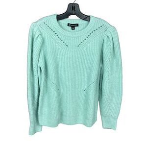 INC International Concepts Paleo Pales Pullover Sweater Mint Green Powder Medium